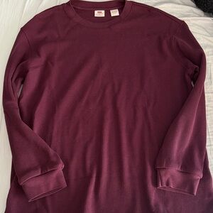 Levi's Plum Waffle Knit Top